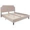 Flash Furniture King Size Beige Fabric Platform Bed with Mattress SL-BM10-4-GG - alternate 7
